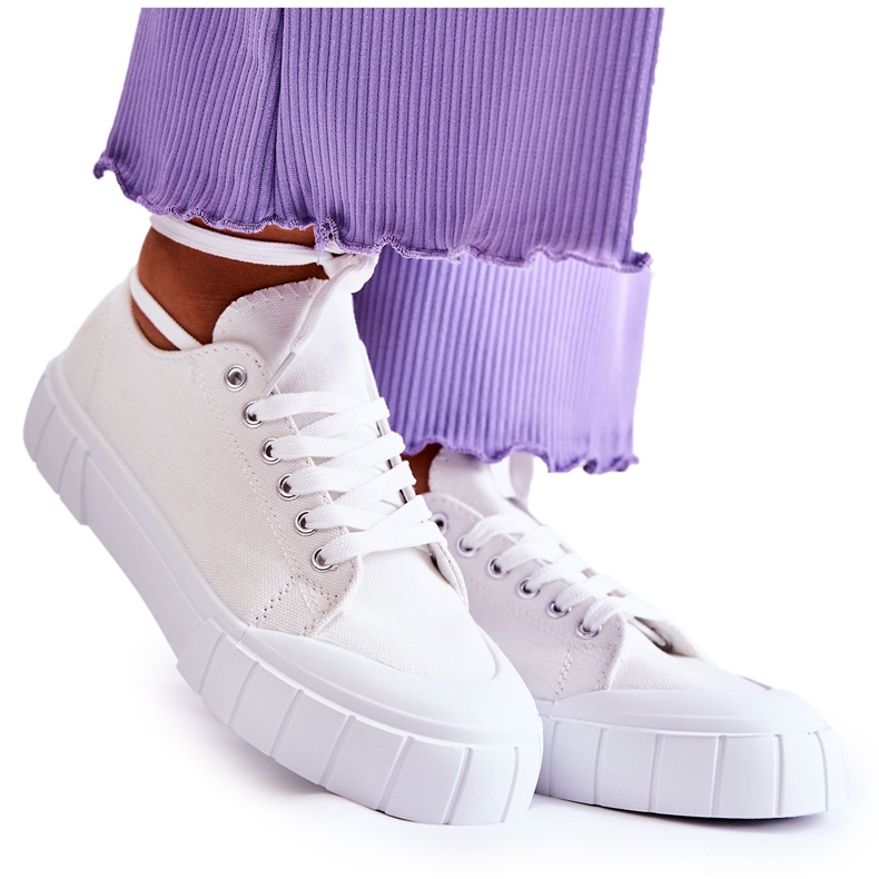 PS1 Damen Sneakers auf der Plattform Weiß kommt