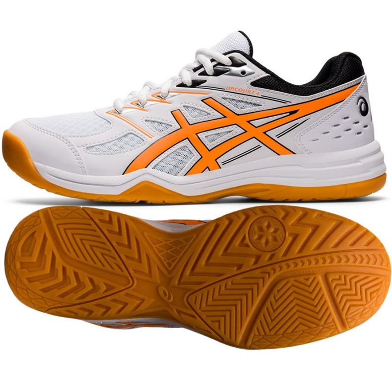 Asics Upcourt 4 M 1071A053 104 Volleyballschuhe weiß weiß