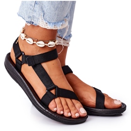 Damen-Sportsandalen Schwarz