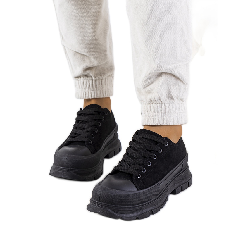 Schwarze Catullo-Turnschuhe