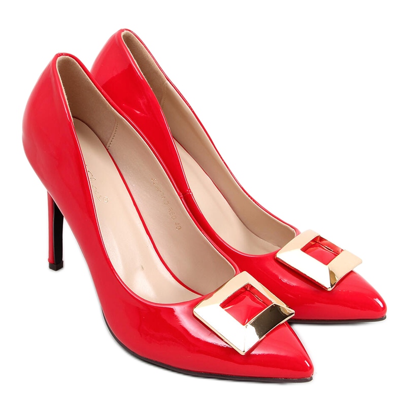 Lackierte Stifte Margaret Red rot