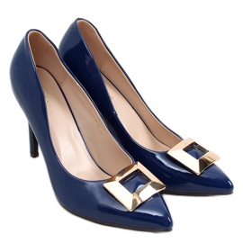 Lackierte High Heels Margaret Blue marineblau