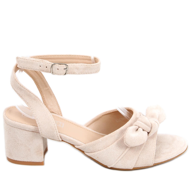 Giselle Beige Sandaletten mit hohen Absätzen
