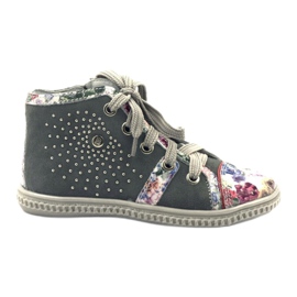 Stiefel, Kinderschuhe mit Strasssteinen Bartek 87254 rosa grau