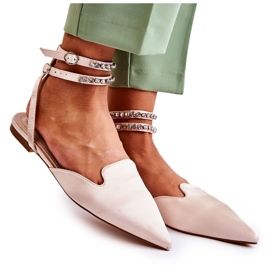 WS1 Damensandalen mit Zehen in Beige Amisha