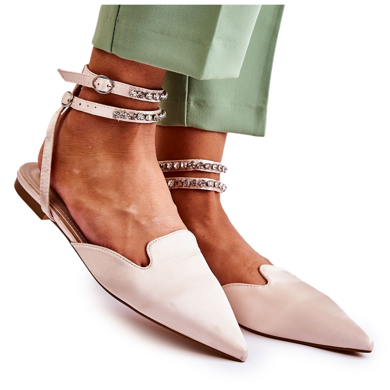 WS1 Damensandalen mit Zehen in Beige Amisha