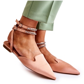 WS1 Damensandalen mit Spitze in Pink Amisha Spitz rosa