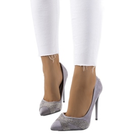 Stevens graue High Heels