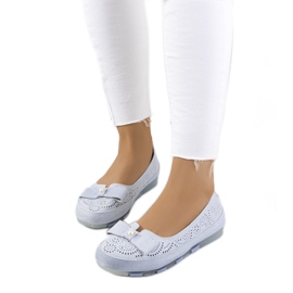 Catania blaue Lederschuhe