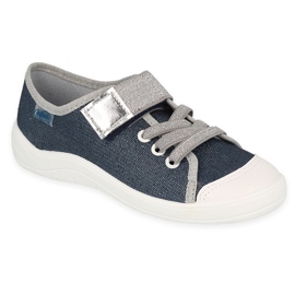 Befado Kinderschuhe 251Y195 marineblau grau