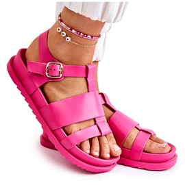 WS1 Sandalen auf der Plattform Fuchsia Tessy rosa