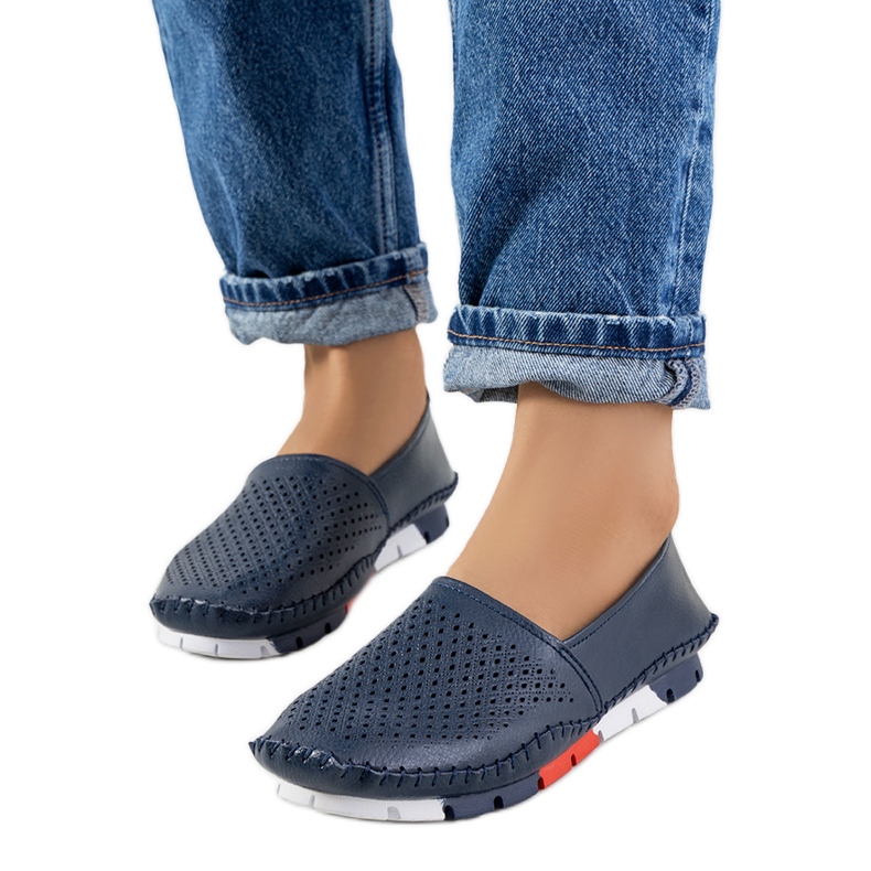 Marineblaue Loafer von Piron navy blau