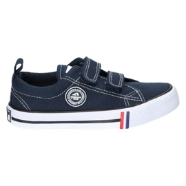 American Club Amerikanische LH60 / 22 Turnschuhe mit Klettverschluss blau