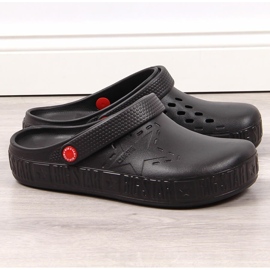 Herren schwarz kroks schwarz Big Star II175001 Hausschuhe