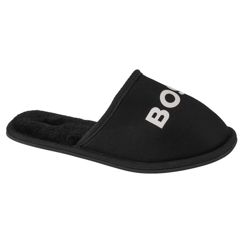 Boss-Logo-Hausschuhe J29312-09B schwarz