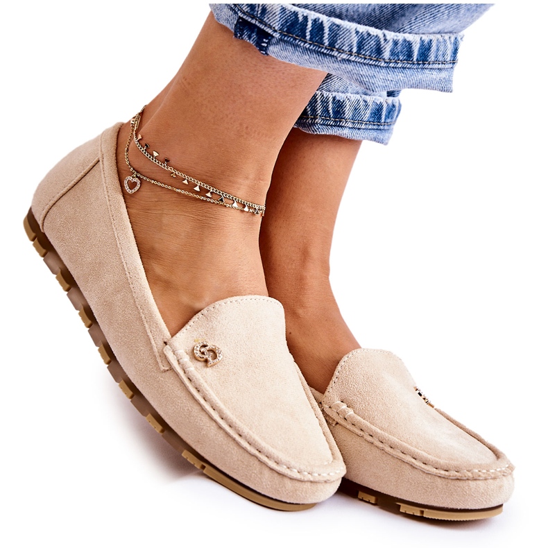 PS1 Colena Wildlederloafer für Damen beige