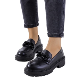 Schwarze Curio-Loafer