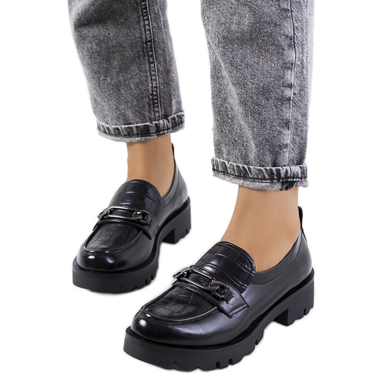 Schwarze Cornet-Loafer