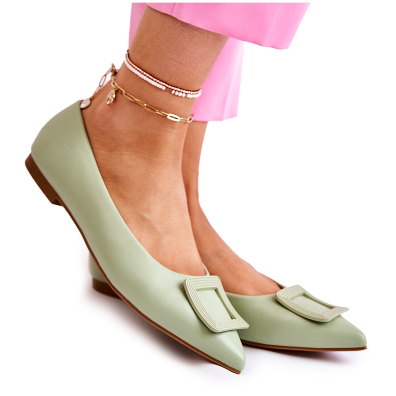 WS1 Ballerina mit Ornament in Grün Simone Spitz