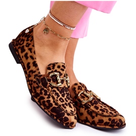 WS1 Damen Wildleder Loafer Braun und Schwarz Coriso