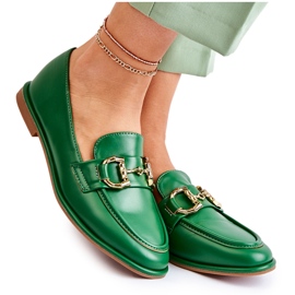 WS1 Grüne Coriso-Loafer für Damen