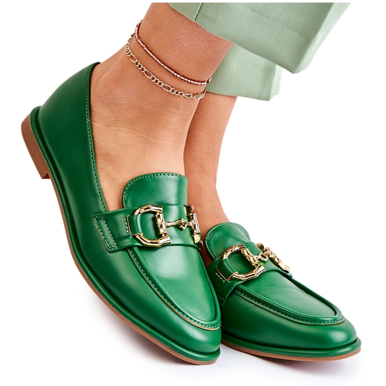 WS1 Grüne Coriso-Loafer für Damen