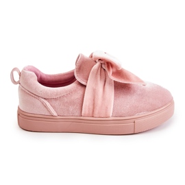PA1 Kindersneaker Slip-On mit Schleife Pink Timma rosa