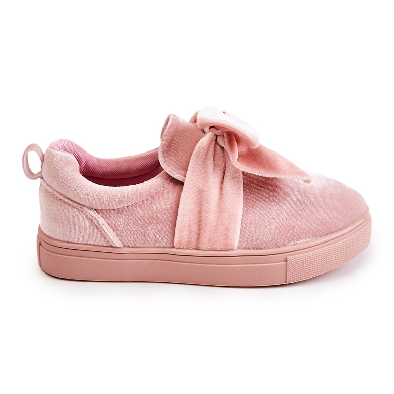 PA1 Kindersneaker Slip-On mit Schleife Pink Timma rosa