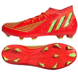 Adidas Predator Edge.2 Fg GW1009 Schuhe rot orangen und rottöne