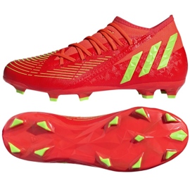 Adidas Predator Edge.3 Fg M GW1005 Schuhe rot orangen und rottöne
