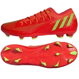 Adidas Predator Edge.3 L Fg M GW0994 Schuhe rot orangen und rottöne