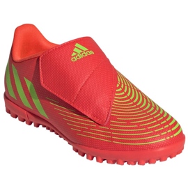 Adidas Predator Edge 4 V Tf Jr GV8480 Schuhe rot orangen und rottöne