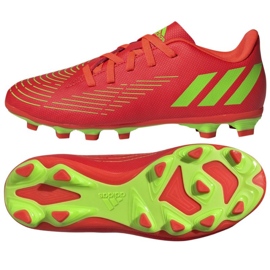 Schuhe adidas Predator Edge.4 FxG Jr GW0970 orangefarbenes neon orangen und rottöne