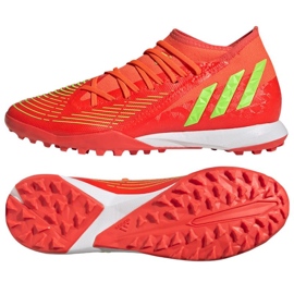Adidas Predator Edge.3 Tf GV8536 Schuhe rot orangen und rottöne