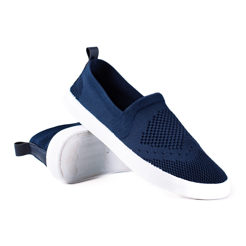 SHELOVET Marineblaue Slipper