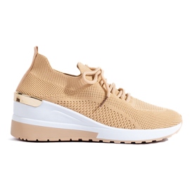 SHELOVET Beige Fitness-Turnschuhe