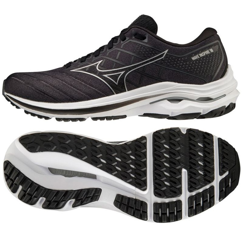 Mizuno Wave Inspire 18 M Laufschuhe J1GC224404 schwarz