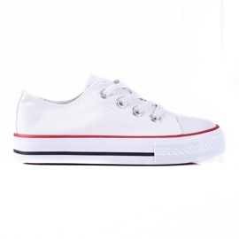 Weiße Vico Kindersneaker mit Gummizug