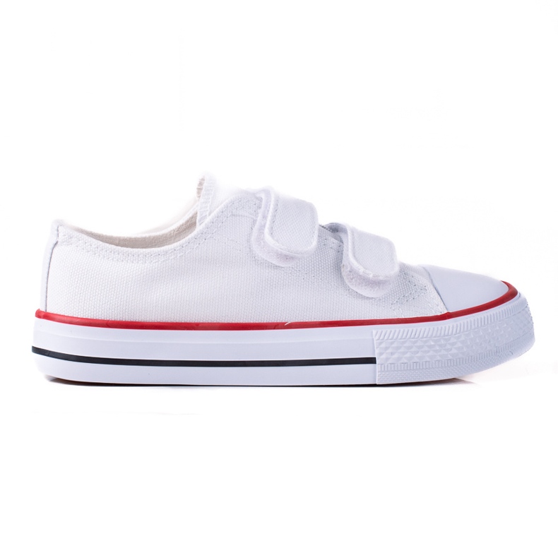 Turnschuhe mit Klettverschluss für Kinder Vico weiß