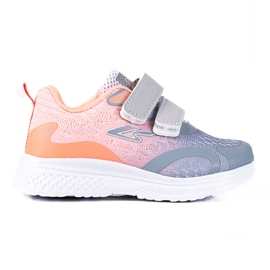 Shelovet Kindersportschuhe mit Klettverschluss orange grau