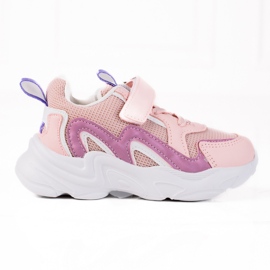 Shelovet Kinderturnschuhe mit Klettverschluss Rosa lila