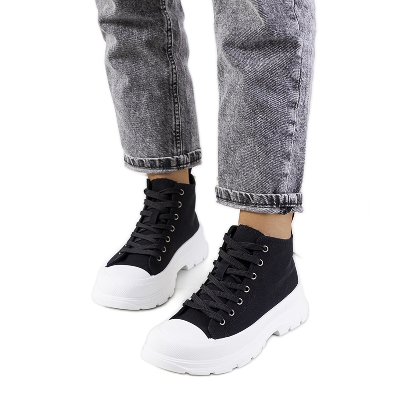 PA1 Schwarze Sneaker von Saverio