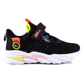 Sportliche Turnschuhe für Mädchen Vico grau schwarz