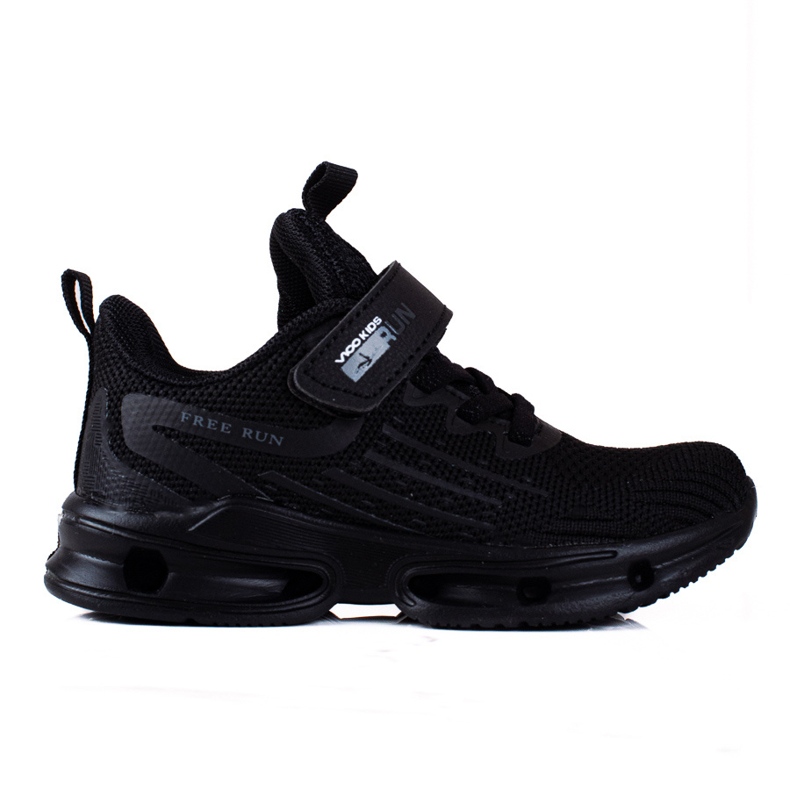 Turnschuhe Vico Jungen, schwarzer Stoff