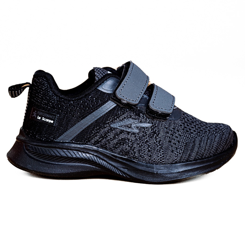 Shelovet-Sneaker für Jungen aus grauem Stoff schwarz