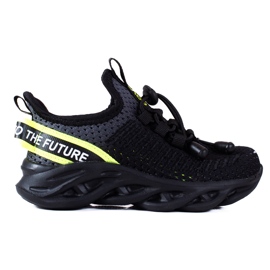 Vico Sportschuhe für Kinder, zweifarbiges Material schwarz grau