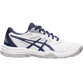 Asics Upcourt 5 W 1072A088 100 Volleyballschuhe weiß marineblau
