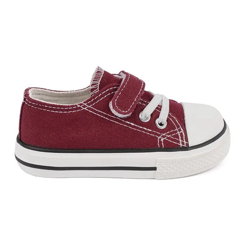 Kinderturnschuhe Vico burgunderrotes Material