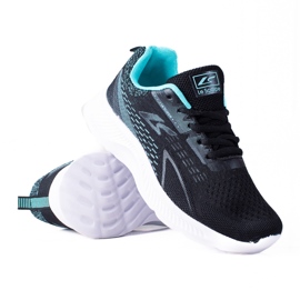 Schwarze Sportschuhe zum Schnüren von Shelovet mit weißer Sohle