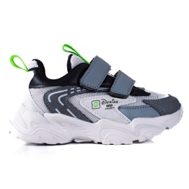 Shelovet Jungensneaker mit dicker Sohle, hellgrau